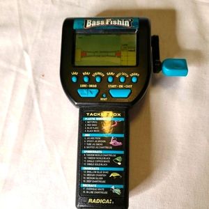 Vintage Radica Bass Fishin'  Handheld Electronic Fishing Game 1996 - TESTED